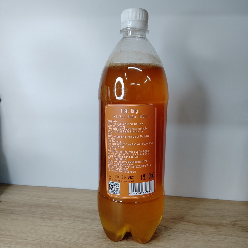 Mật ong nguyên chất JOY VN mật ong rừng mật ong Sú Vẹt chai 500ml và 1200ml