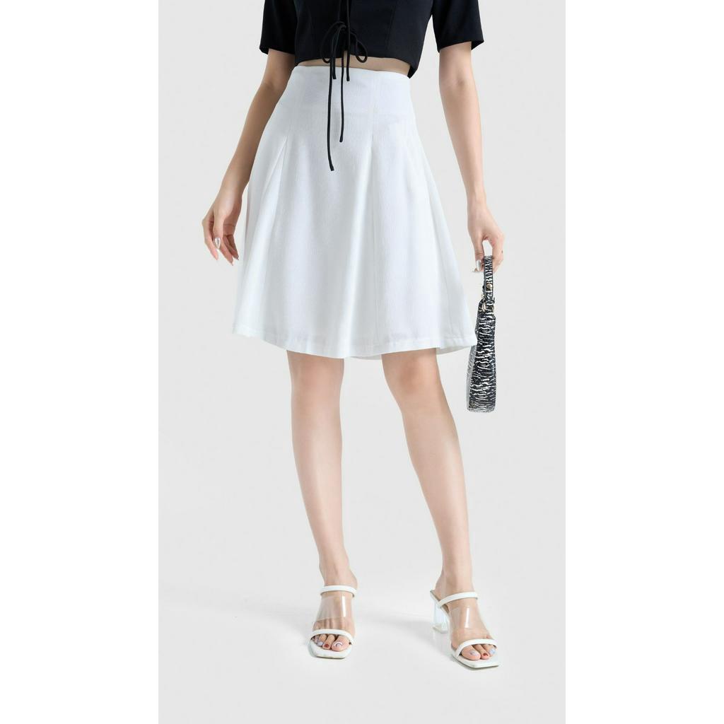 Chân váy cocktail mini công sở dáng xòe Vella Fashion VV22134