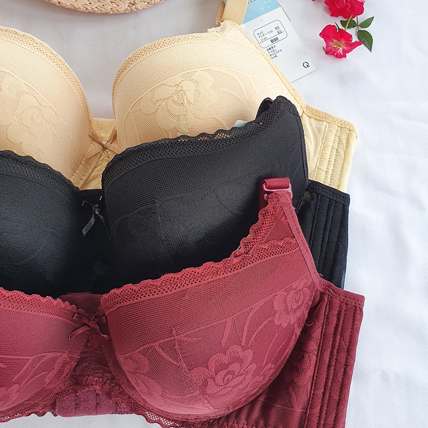 [1171] Áo Lót Ren Lovely - Mút Kép Mỏng - Bảng Lưng To 4 Móc