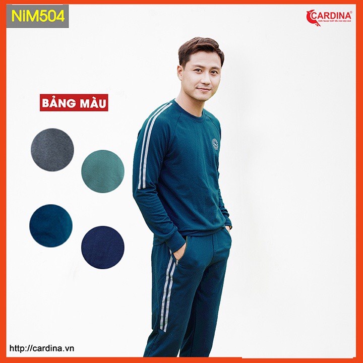 Bộ Nỉ Nam Thu Đông Cao Cấp 𝐂𝐀𝐑𝐃𝐈𝐍𝐀 Vải Nỉ Da Cá Kiểu Dáng Thể Thao Khỏe Khoắn, Năng Động, Màu Sắc Đẹp, Giá Tốt