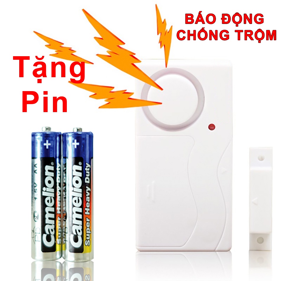 ⚡MỚI⚡Chuông Báo Động Chống Trộm - Cảm Biến Từ Gắn Cửa Có 4 Chế Độ Báo Trộm Báo Khách Chính Hãng BẢO HÀNH 12 THÁNG