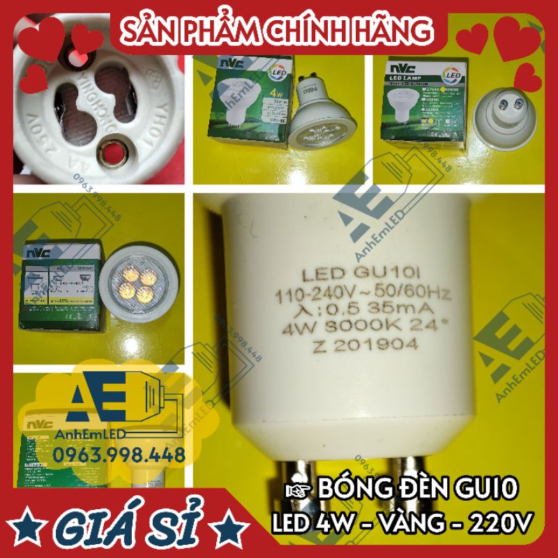 Bóng đèn GU10 MR16 G4 E27 LED HALOGEN 220V 5W 5.5W 12V 35W 50W     Decostar thủy tinh