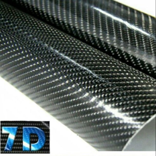 Phim Dán Sợi Carbon 6D / 7D Chất Lượng Cao Trang Trí Nội Thất Xe Hơi Cuộn Phim Vinyl Sợi Carbon 7D Dán Trang Trí Xe Hơi/Xe Máy 30Cm x 152CM