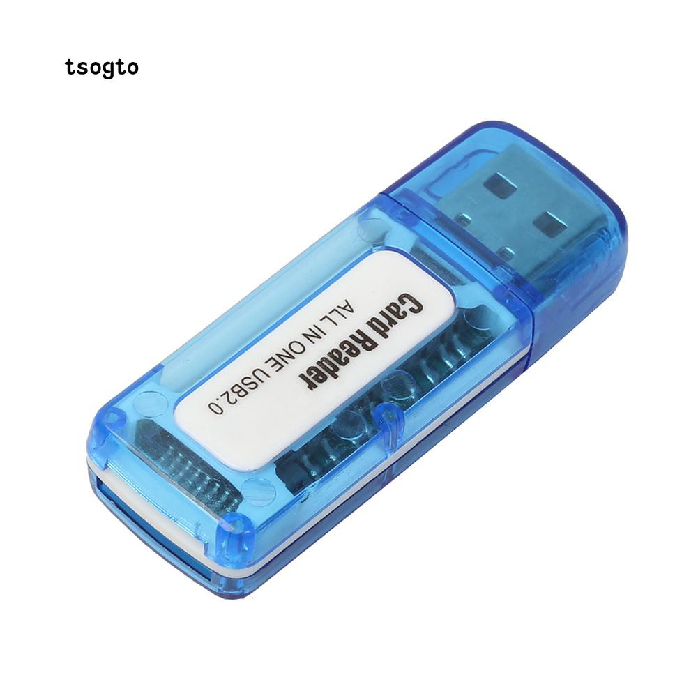 Đầu đọc thẻ nhớ USB 2.0 M2 SD SDHC DV Micro SD TF 4 trong 1 tiện dụng