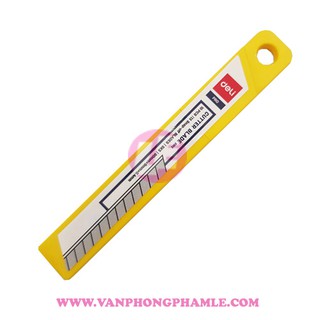 Lưỡi dao rọc giấy nhỏ Deli 2012 (Hộp 10 Lưỡi)