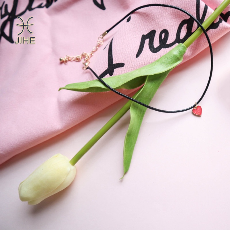 Vòng cổ Mặt Trái Tim Đỏ Thời Trang