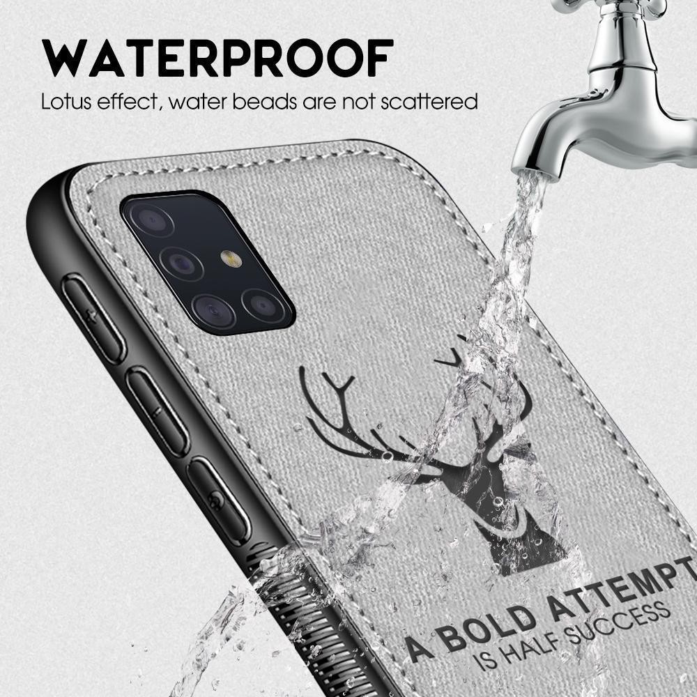 Ốp điện thoại vải mềm chống sốc in hình hươu vintage cho Xiaomi Mi 11T Pro 11 Lite 5G NE