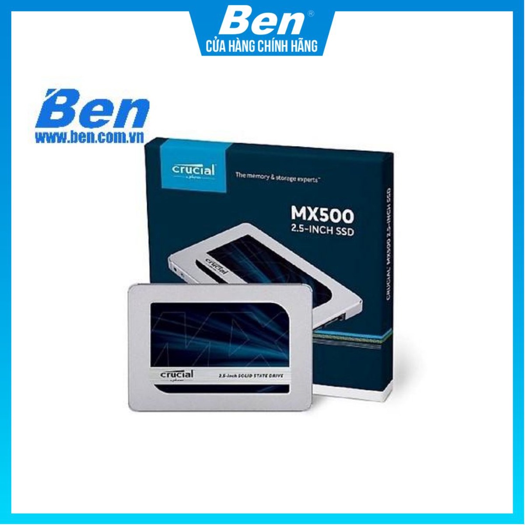 [Mã SKAMCLU9 giảm 10% đơn 100K] ổ cứng gắn trong SSD Crucial 500GB - CT500MX500SSD1