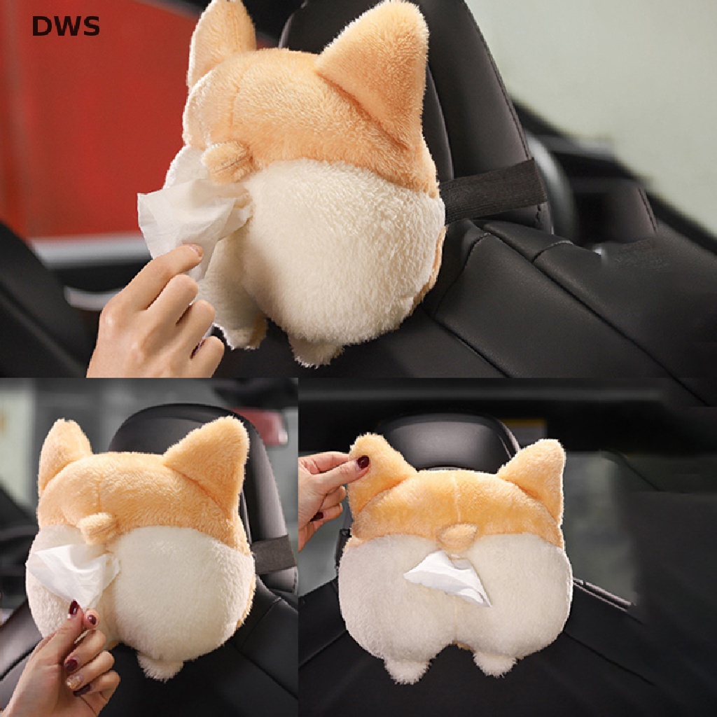 Hộp Đựng Khăn Giấy Hình Chó Corgi Dễ Thương