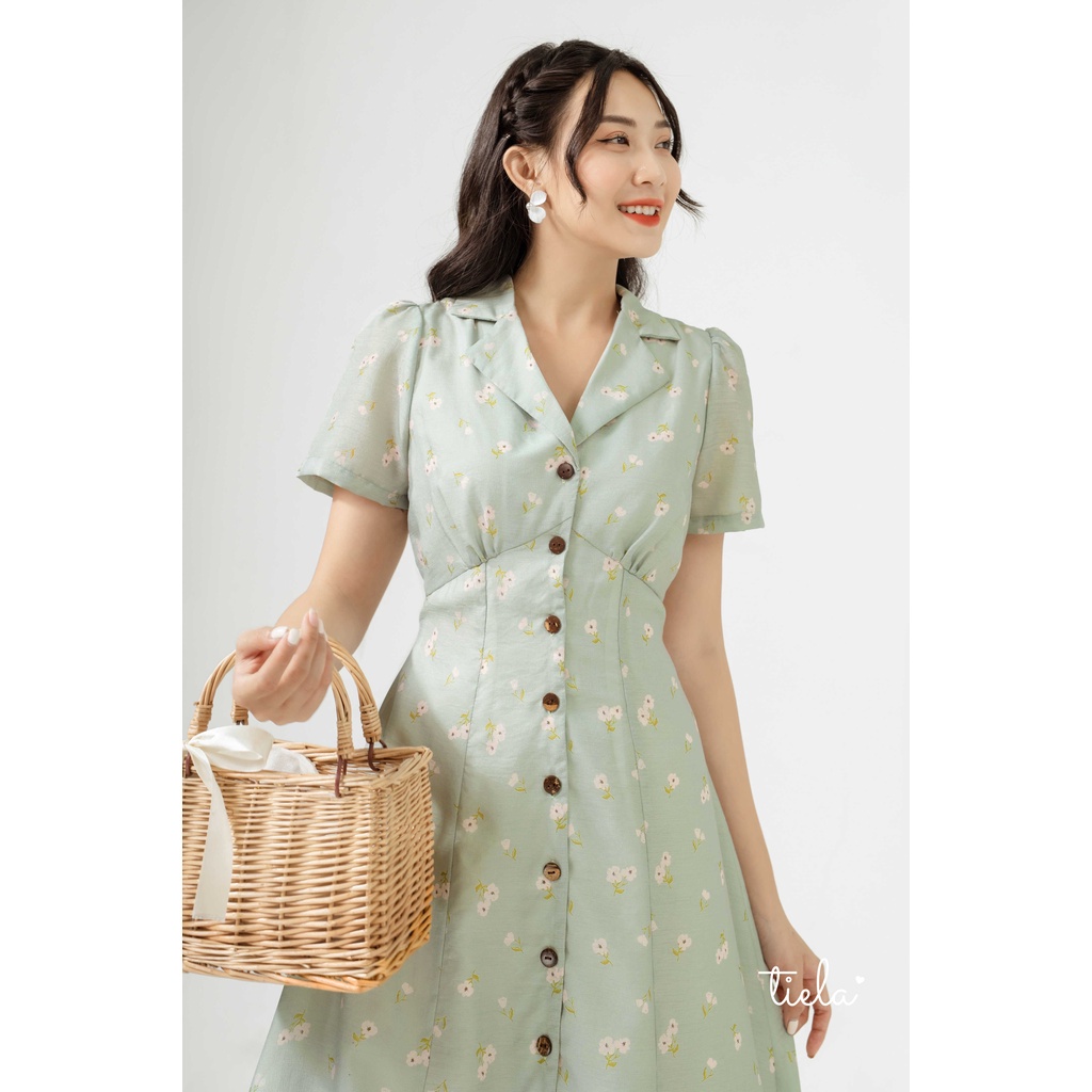 TIELA Đầm váy hoa nút dọc - Talitha Dress