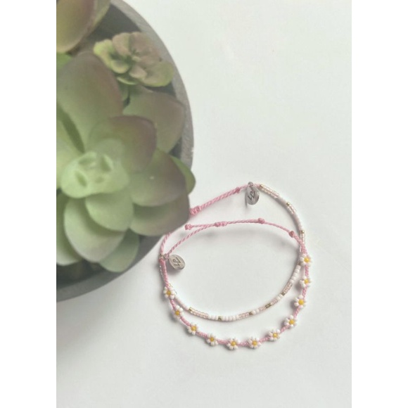 [Whiteline] Set vòng tay Daisy Daisy và Seed Beads Golden Morning Tea (có size Chân)