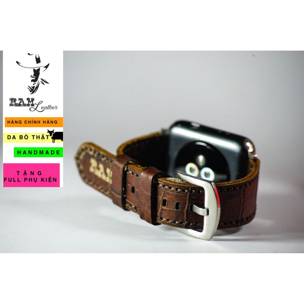 Dây Apple Watch , iWatch , iphone Watch da bò RAM Leather classic 1928