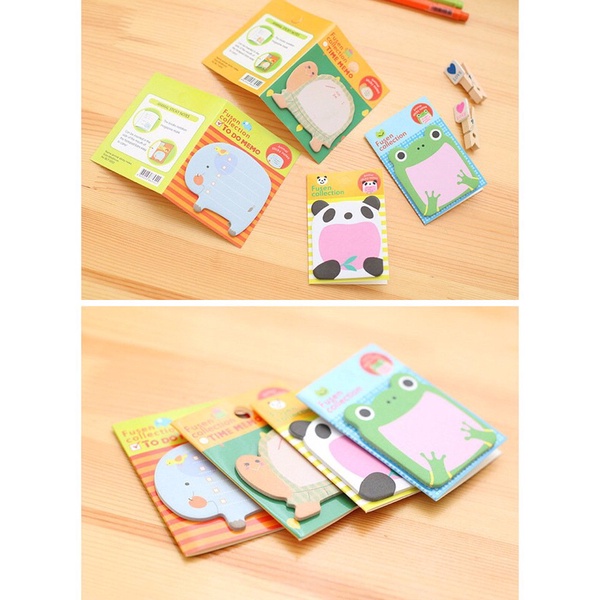 Giấy note mini hình thú ngộ nghĩnh - Sticker - Ghi chú nhanh - 8.0 x 5.5 cm