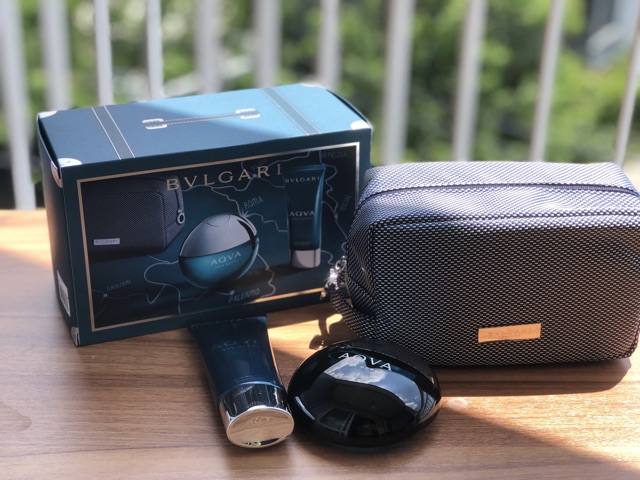 Bộ 3 món Nước hoa BVLGARI AQVA Pour Homme cho Nam & Nữ