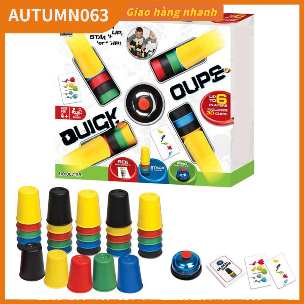 Trò chơi xếp chồng cốc dành cho trẻ em giáo dục đầy màu sắc tương tác đào tạo tốc độ Autumn063