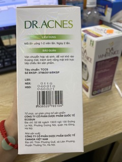 Viên uống mụn, dị ứng, sạm da Dr. Acnes