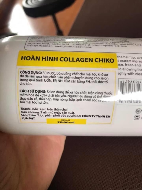 [FREE SHIP] collagen Chiko - dầu hấp phục hồi siêu bóng mượt - 0117