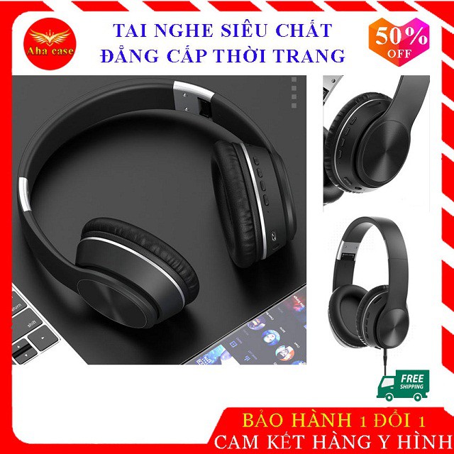 TAI NGHE CHỤP TAI BLUETOOTH - chính hãng Sendem K33, tai nghe không dây đẳng cấp thời trang sang trọng, thẻ nhớ, cáp sạc