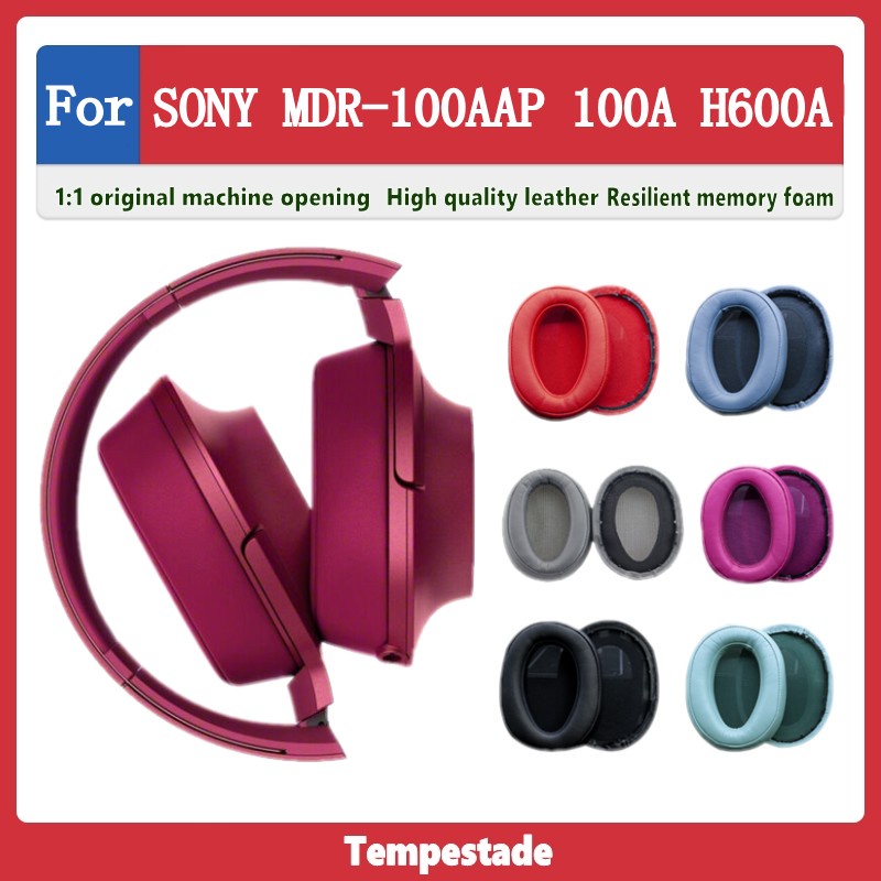 Ốp Bọc Bảo Vệ Tai Nghe SONY MDR 100AAP 100A H600A Bằng Chất Liệu Da