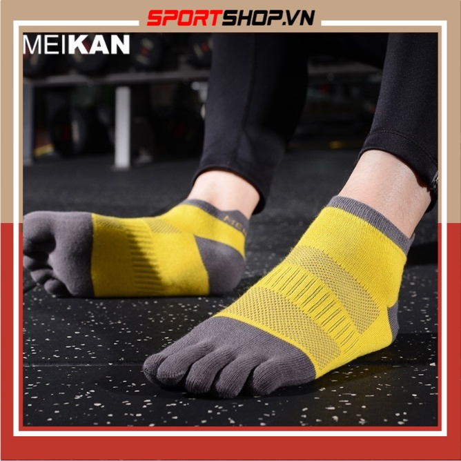 Tất thể thao xỏ ngón MEIKAN MS28, tất chạy bộ tăng tính linh hoạt, giảm ma sát, ngăn ngừa chấn thương Sportshop