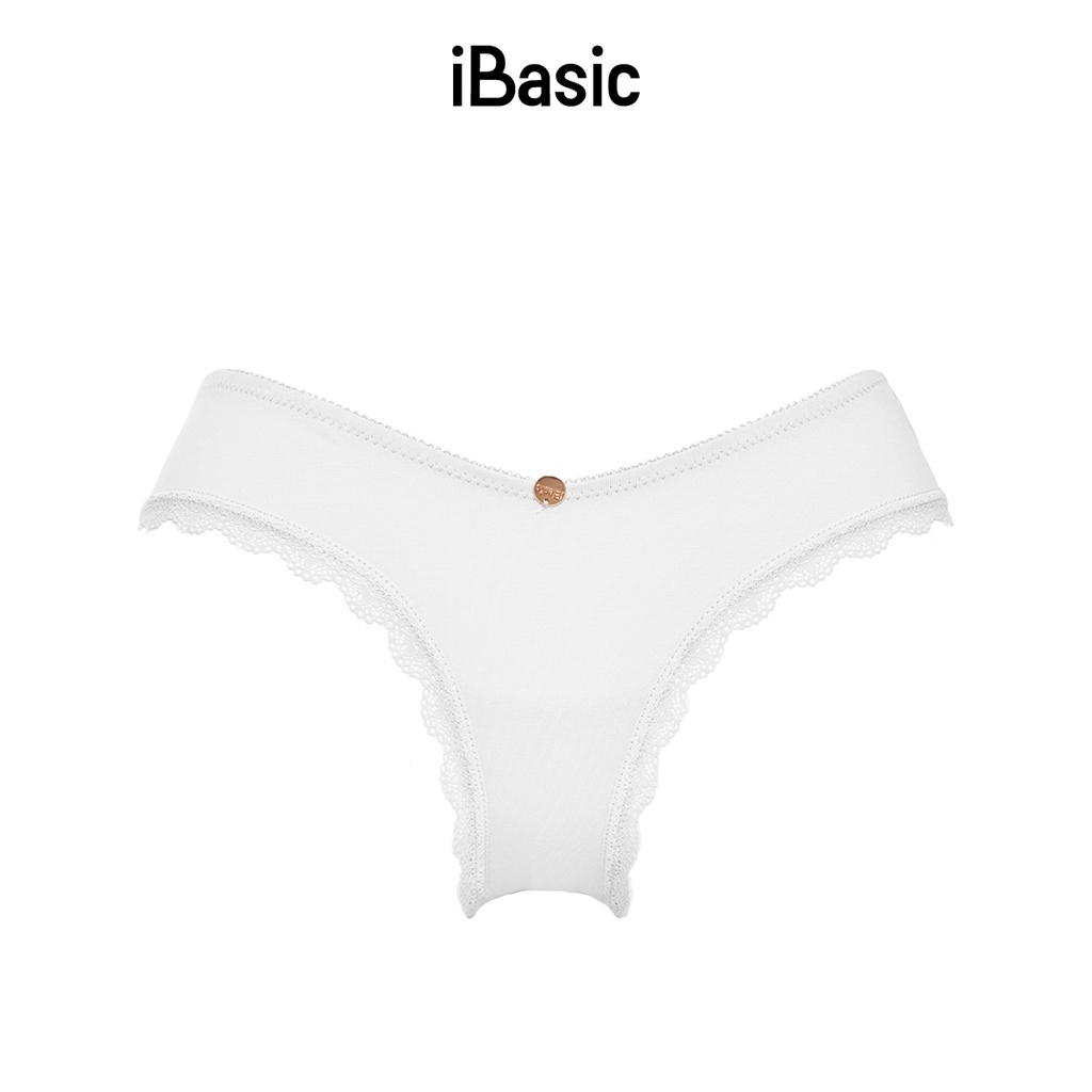 Quần lót nữ cotton phối ren iBasic PANY054