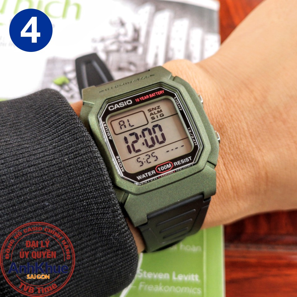 Đồng hồ nam dây nhựa Casio Standard chính hãng Anh Khuê W-800 Series | BigBuy360 - bigbuy360.vn