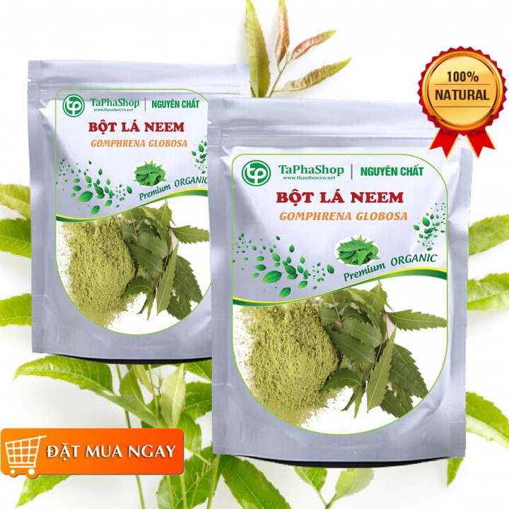 Bột lá neem Ấn Độ nguyên chất Tấn Phát