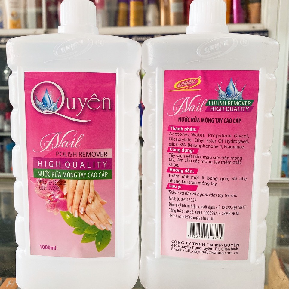 Nước rửa móng tay Quyên 1000ml