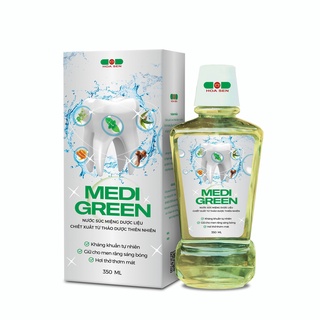 Nước súc miệng thảo dược MEDI GREEN - DHS - 350ml