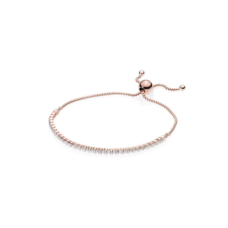 Vòng Tay Hoa Hồng Kim Cương Lấp Lánh Pando'ra 580524Cặp Đôi Cz