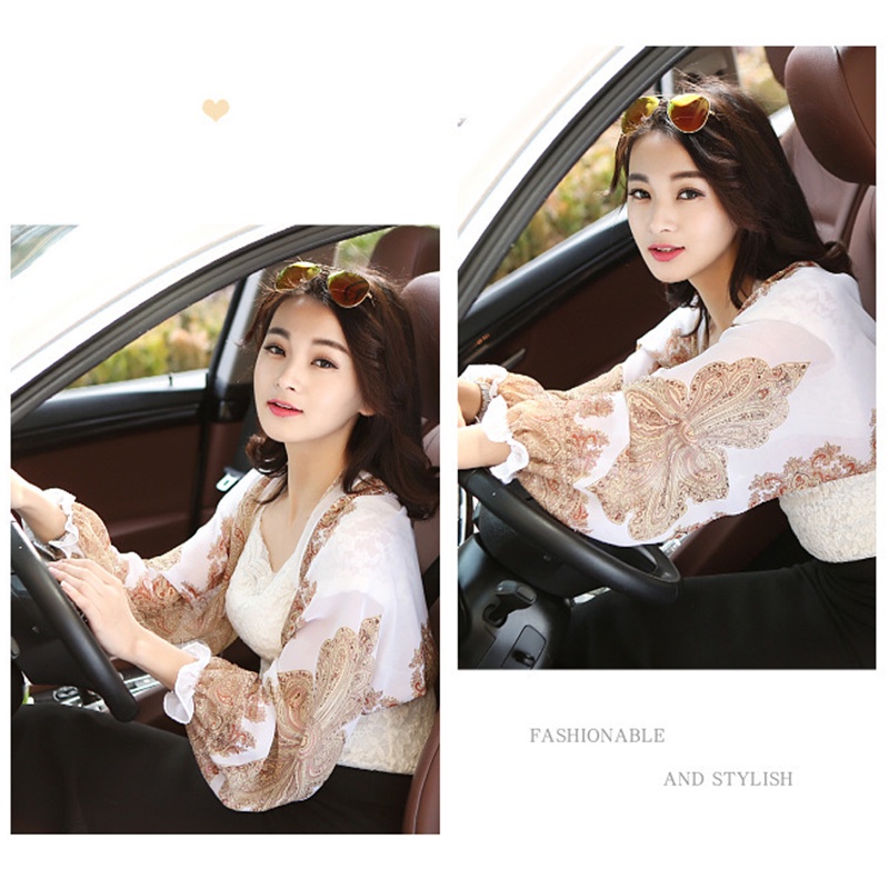 Áo Choàng Chiffon Mỏng Dáng Rộng Chống Tia UV Nhanh Khô Thời Trang Cho Nữ