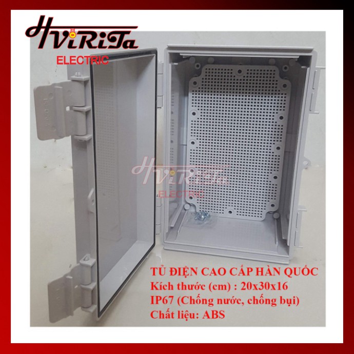 Tủ điện nhựa ABS chống nước IP67 20x30x14 BOXCO