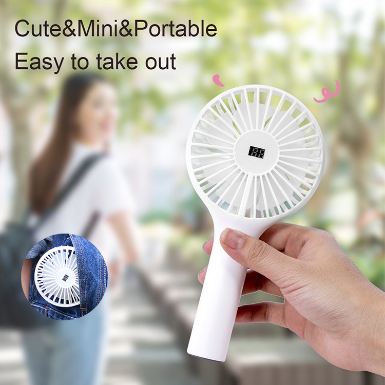 Quạt cầm tay để bàn mini Nanum Pin 2,000mAh, quạt mini hoạt động lên đến 7h, động cơ lõi đồng - NANUM BF027B