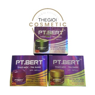 pt14-pt13-pt15 THẢO MỘC TRÀ XANH PT-BERT kem dữong trắng kem mun kem nám 10g