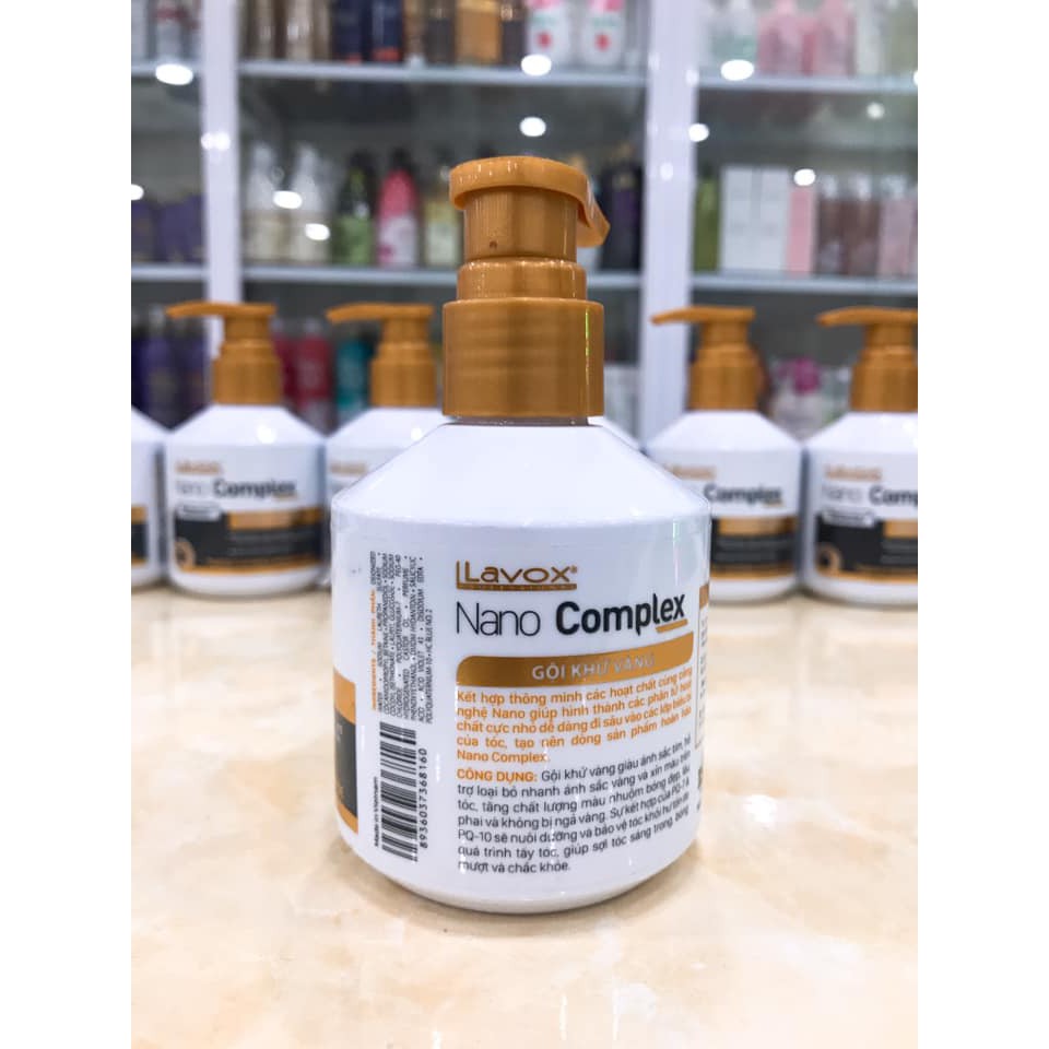 DẦU GỘI TÍM KHỬ VÀNG LAVOX NANO COMPLEX CHÍNH HÃNG CTY 200ML