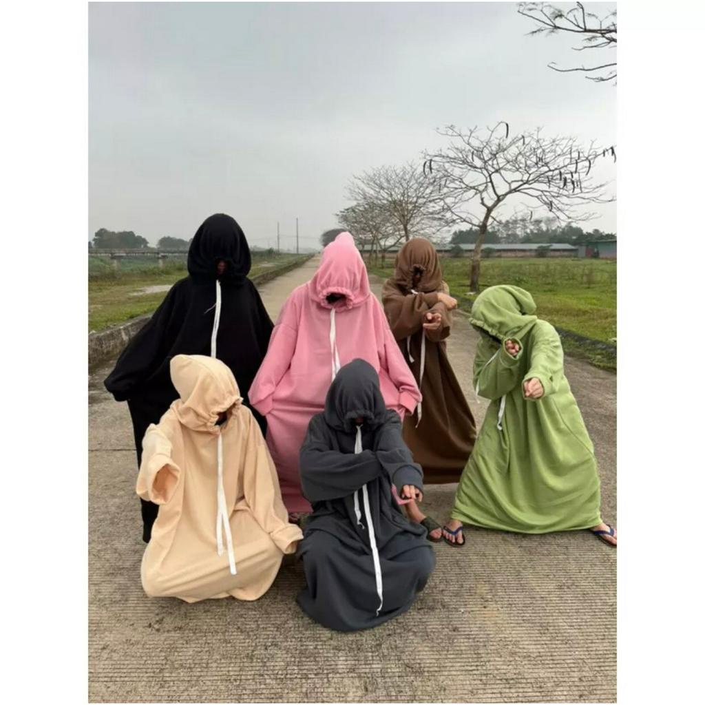 Áo hoodie khổng lồ siêu to, siêu ấm  quay video cute