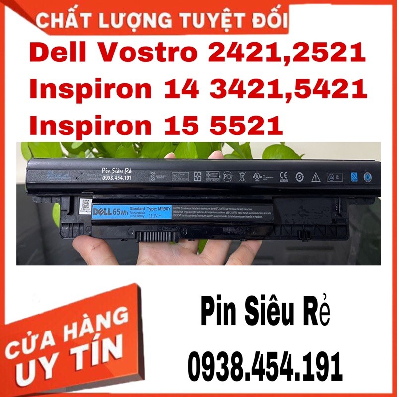 Pin laptop Dell Vostro 2421, 2521; Inspiron 14 3421, 5421; 15: 5521