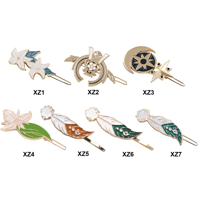 Kẹp Tóc Hóa Trang Nhân Vật Game Genshin