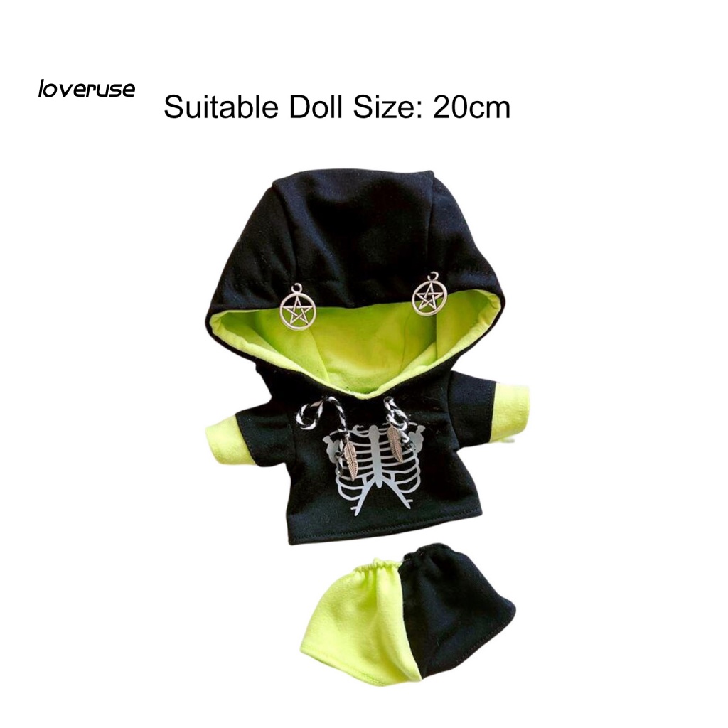 Bộ Quần Áo Búp Bê Bằng Cotton Mặc Thường Ngày