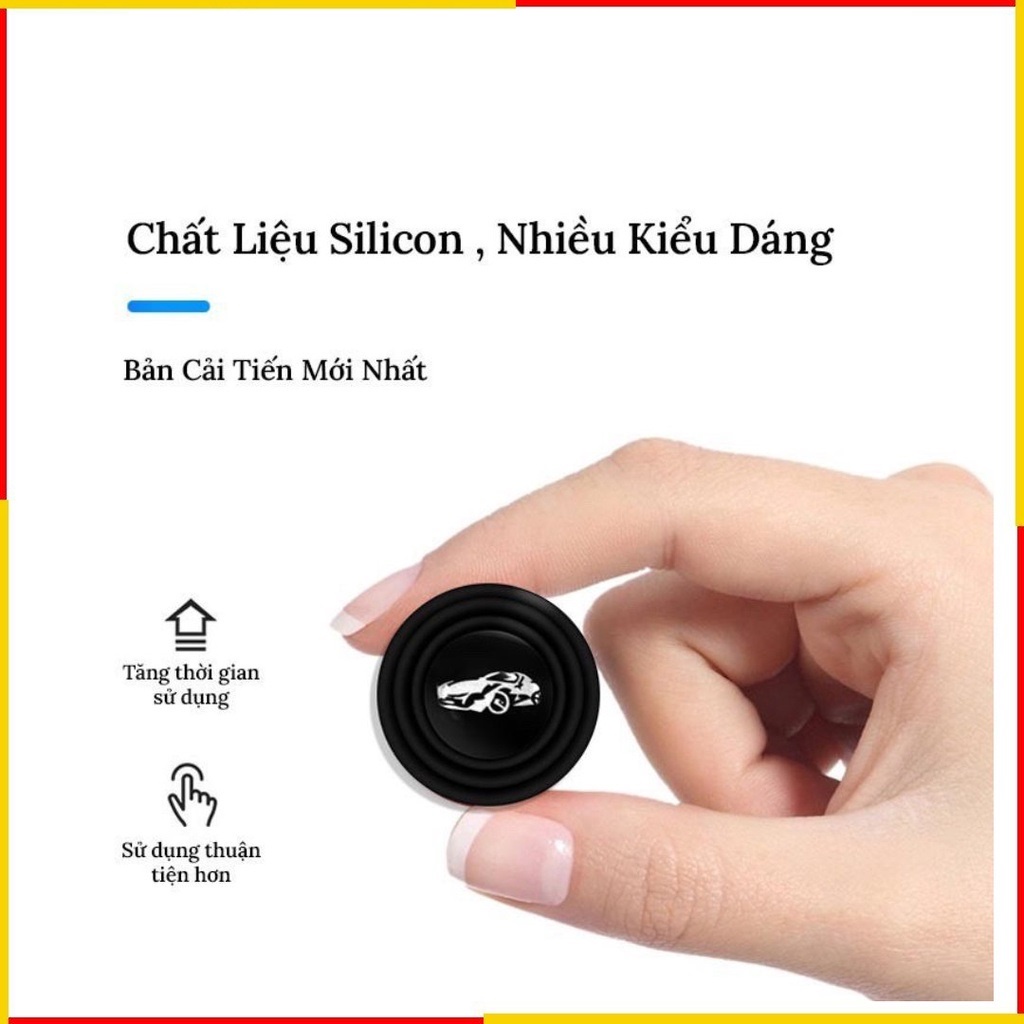 Nút Đệm Giảm Chấn Cửa Xe Hơi - Ô Tô Giảm Lực Đóng Chống Sốc Màu Đen Có Lô Gô | Phụ Kiện Chính Hãng - Nội Thất Ô Tô Shop