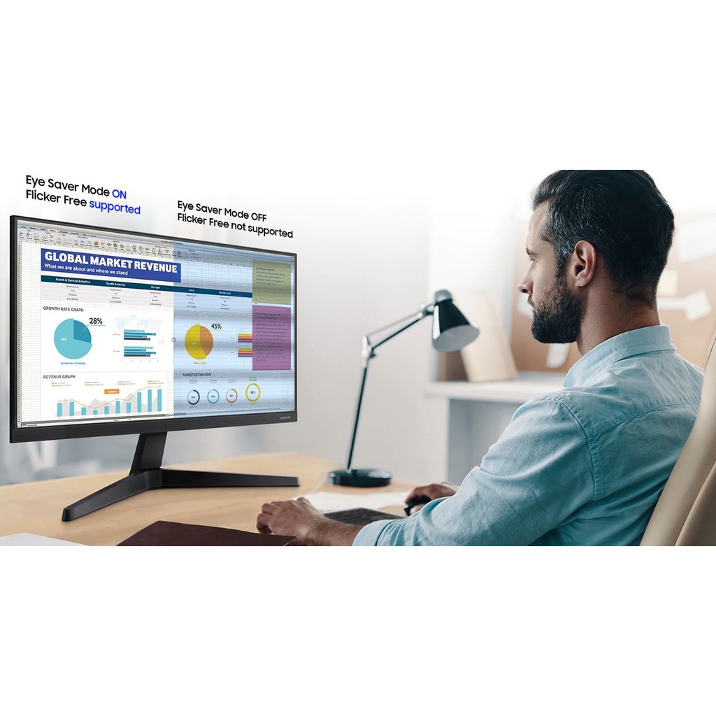 Màn hình máy tính 24inch SamSung LF24T370 Led FullHD 75Hz 5ms - Chính hãng | BigBuy360 - bigbuy360.vn