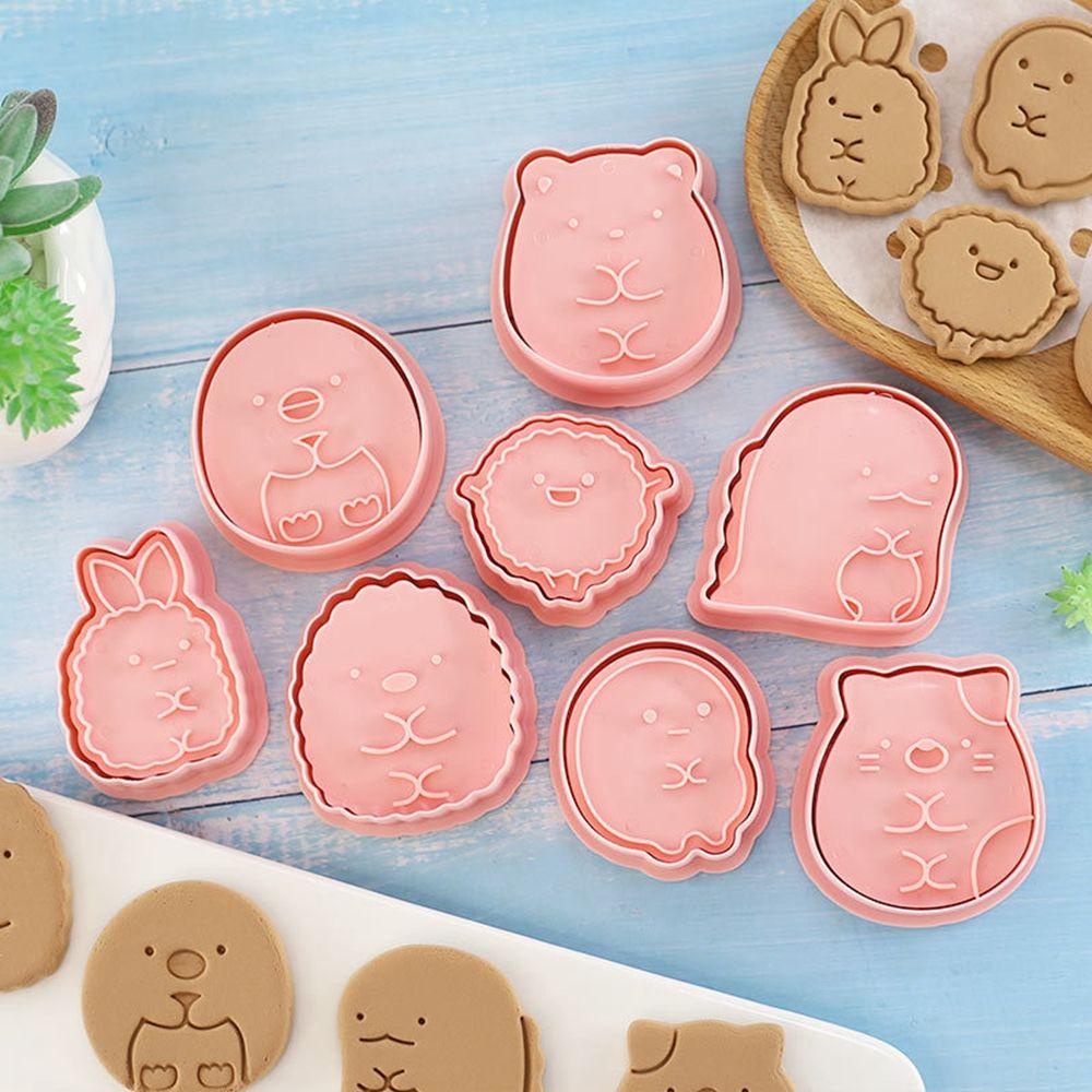 AUGUSTINA Khuôn Cắt Tạo Hình Bánh Quy Hình Hoạt Hình DIY