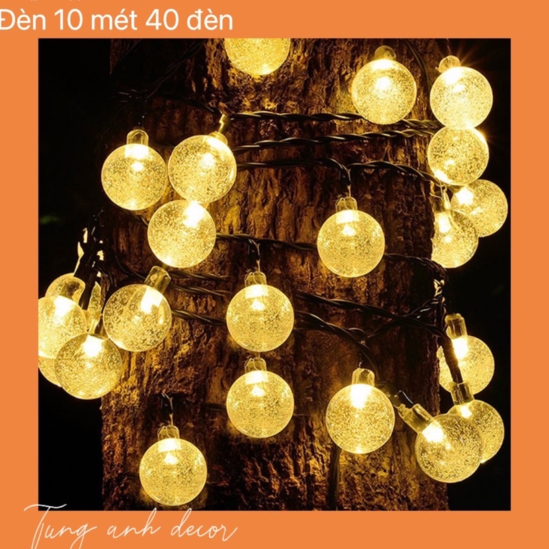 Đèn led trang trí Pha Lê 10 mét 40 bóng cắm điện 220v PL01