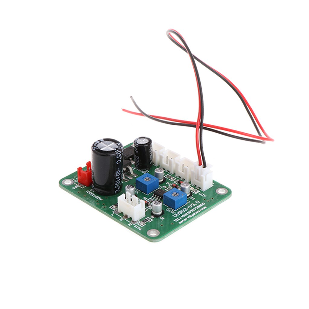 2 Pcs VU Panel Meter Warm Back Light Recording+Durable Driver Board Module+Cables