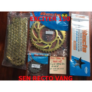 Nhông Dĩa Sên Vàng Recto 9 Li Exciter 150