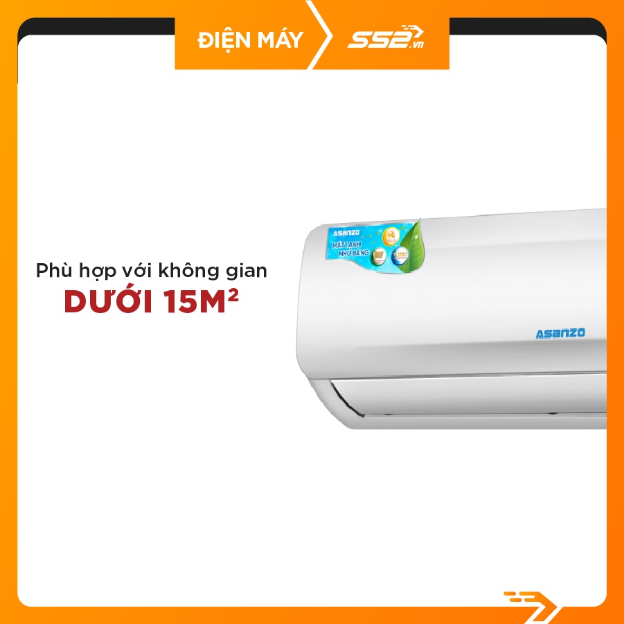 [Mã ELHA10 giảm 6% đơn 5TR] Máy Lạnh Asanzo 1 HP S09N66/S12N66/K09N66/K12N66/S18N66/K18N66 - Bảo Hành Chính Hãng