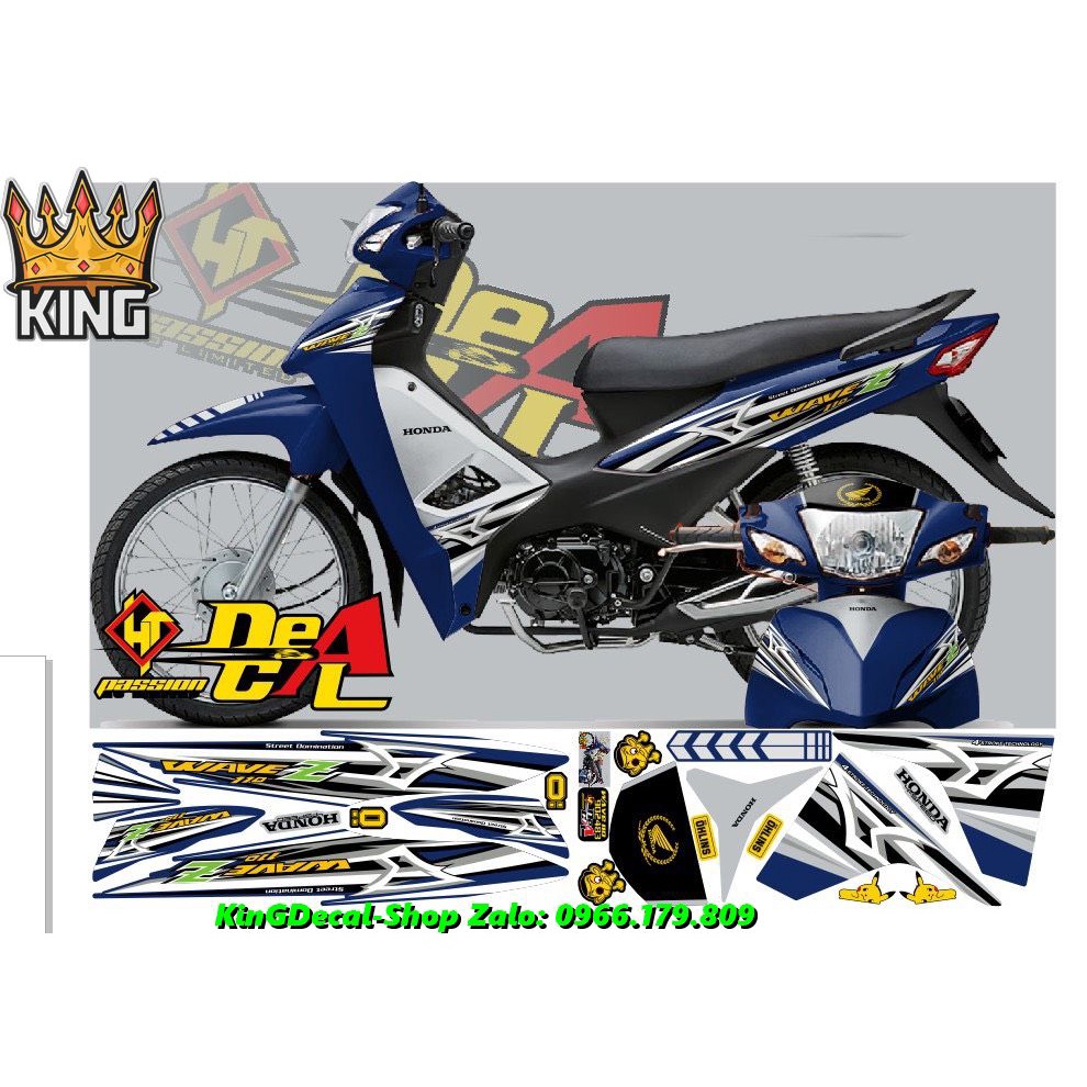 Tem Rời Wave 110cc, Tem Dán Xe 110cc Xanh V12 -Ảnh Thật -#Temxemay#Decal #Wave #Wave110 #Wave110cc