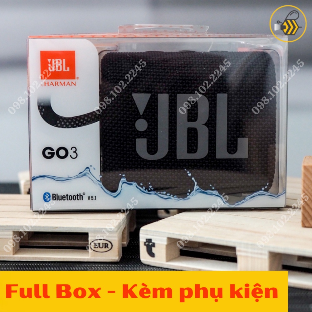 [Mã ELHACE giảm 4% đơn 300K] Loa bluetooth mini, JBL Go 3 Fullbox new 100% + Bảo hành 6 tháng