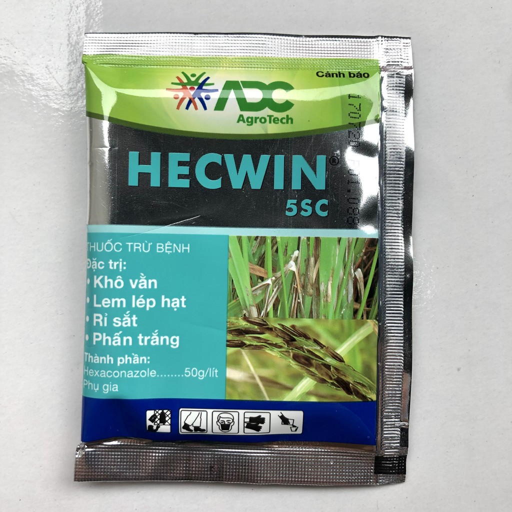 Chế phẩm xử lý bệnh Khô vằn, rỉ sắt, phấn trắng, nấm hồng Hecwin 20ml (hoạt chất giống Anvil )