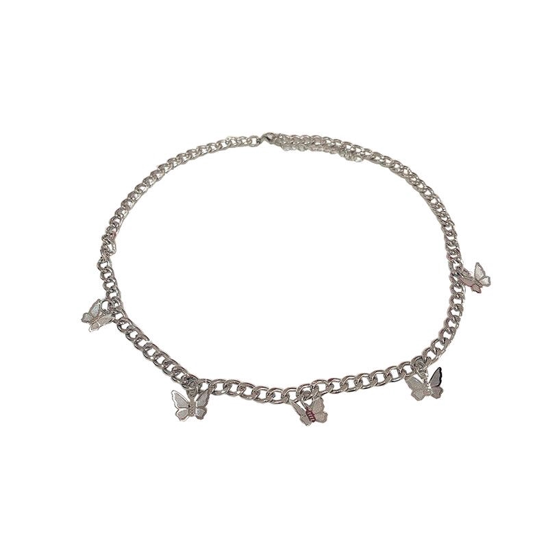 Dây Chuyền Thép Titan Mặt Hình Bươm Bướm Xinh Xắn Cho Nữ